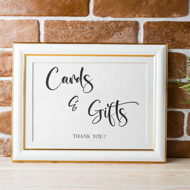 Minimalist Scripture Cards and Gifts wedding sign (Creator Uploaded)