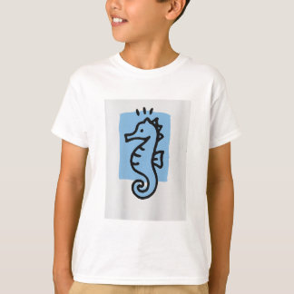 Minimalist sea horse Print T-Shirt