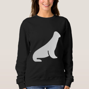 Minimalist sea lion sweatshirt