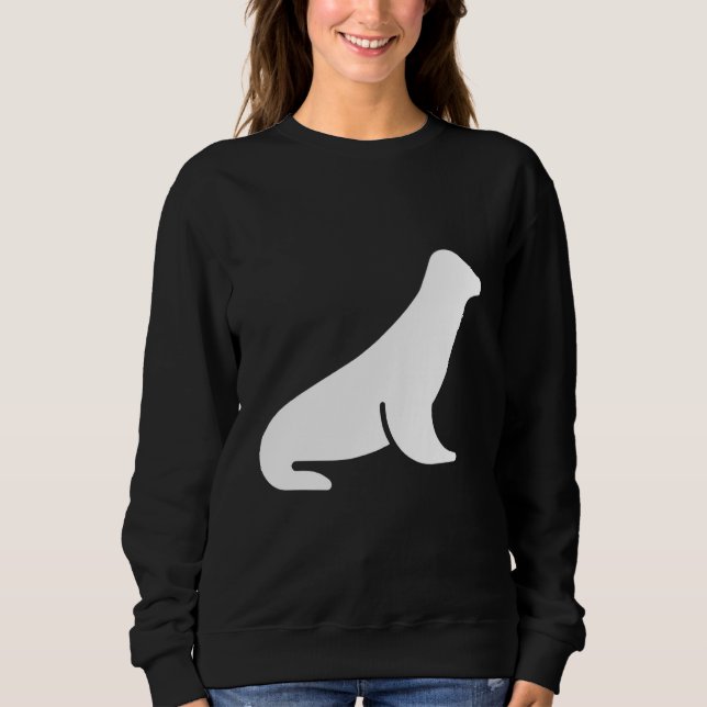 Minimalist sea lion sweatshirt (Front)