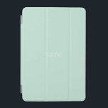 Minimalist seafoam mint green custom name monogram iPad mini cover<br><div class="desc">Elegant minimalist modern seafoam mint green custom name monogram initials iPad mini Cover</div>