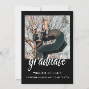 Minimalist Senior Photo Graduation Announcement
