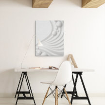 Minimalist Serenity Spheres Stretched Canvas Print