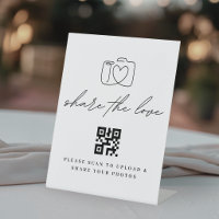 Minimalist Share the Love QR Code Photo Upload