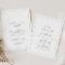Minimalist Silver All In One Wedding Invitation