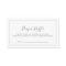 Minimalist Silver Baby Shower Diaper Raffle