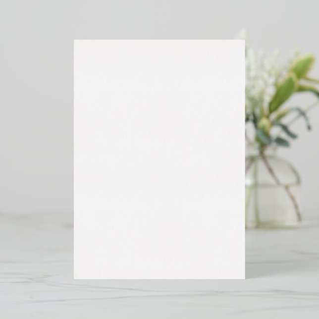 Minimalist Silver Foil Traditional Wedding Invitation (Standing Front)