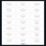 Minimalist Silver Typography Guest Address Labels<br><div class="desc">These minimalist silver typography wedding guest address labels are perfect for a simple wedding. The modern romantic design features classic silver gray and white typography. Customizable in any color. Customize each label with the name and address of your guests. 21 labels per sheet. Add each sheet that you need to...</div>