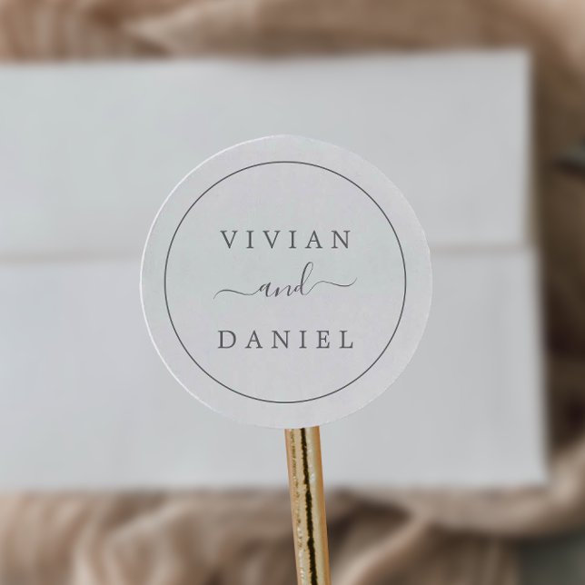 Minimalist Silver Wedding Envelope Seals (Creator Uploaded)