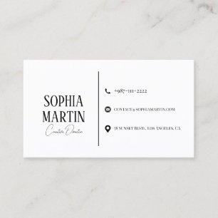 Minimalist Simple Business Card with Modern Design