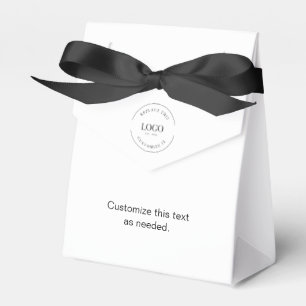 Minimalist Simple Business Event Logo Custom Favor Boxes