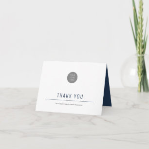 Minimalist-Simple-Business Thank You Card-Folded Card