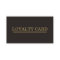 Minimalist Simple Chic Dark Grey Gold Loyalty Card