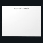 Minimalist Simple Clean Classic Modern Basic Gray Notepad<br><div class="desc">Professional Simple Classic Modern Basic Gray Notepad
You can easily customize the color of the text with the 'Customize' tool or feel free to contact me.</div>