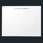Minimalist Simple Clean Classic Modern Basic Gray Notepad<br><div class="desc">Professional Simple Classic Modern Basic Gray Notepad
You can easily customize the color of the text with the 'Customize' tool or feel free to contact me.</div>