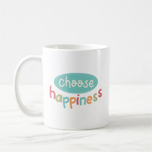 Minimalist Simple Colorful Letter Pastel Shades Coffee Mug
