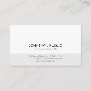 Minimalist Simple Design Professional Modern Business Card