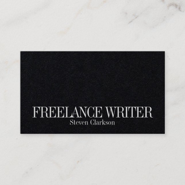 Minimalist simple elegance business card (Front)