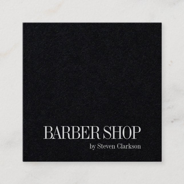 Minimalist simple elegance square business card (Front)