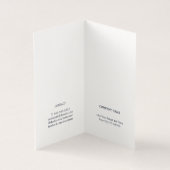 Minimalist Simple Elegant Blue White Consultant Business Card (Inside)