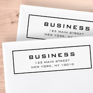 Minimalist Simple Elegant Frame Business Name Label
