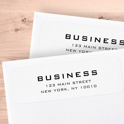 Minimalist Simple Elegant Modern Business Name Label