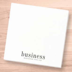 Minimalist Simple Elegant Modern Business Name Post-it Notes