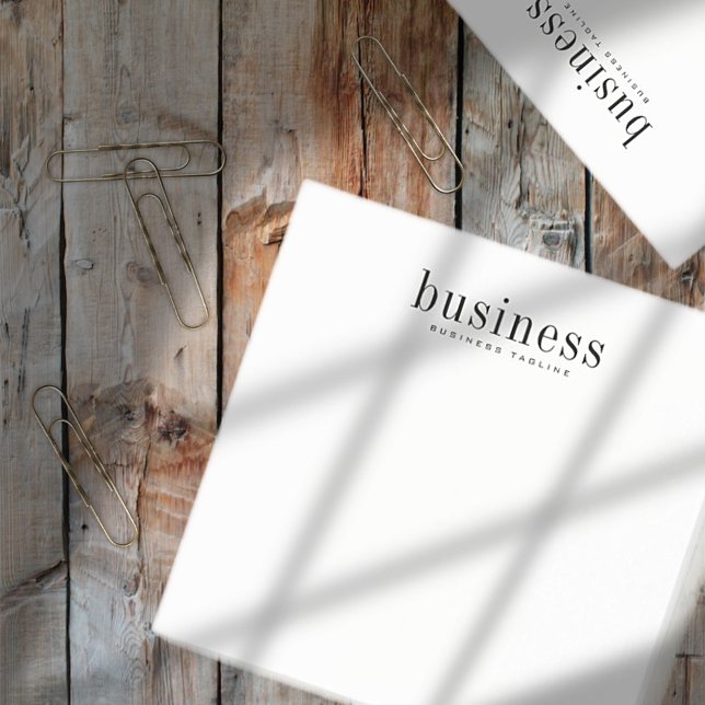 Minimalist Simple Elegant Modern Business Name Post-it Notes (Creator Uploaded)