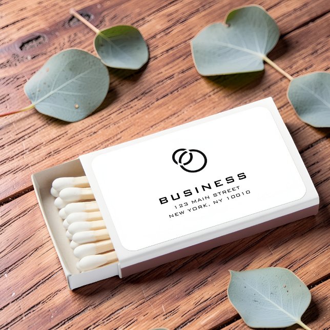 Minimalist Simple Elegant Modern Logo Name Matchboxes (Creator Uploaded)