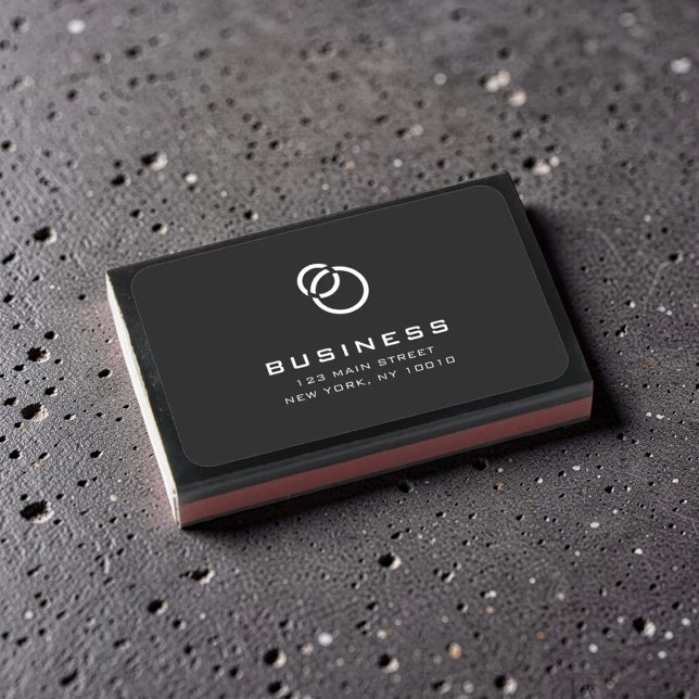 Minimalist Simple Elegant Modern Logo Name Matchboxes (Creator Uploaded)