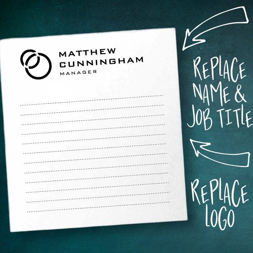 Minimalist Simple Elegant Modern Logo Notepad