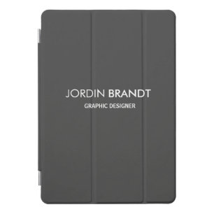 Minimalist simple gray business iPad pro cover