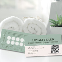 Minimalist Simple Green Cream Cleaning Services