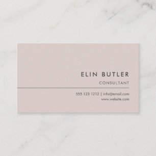 Minimalist Simple Logo Champagne Business Card