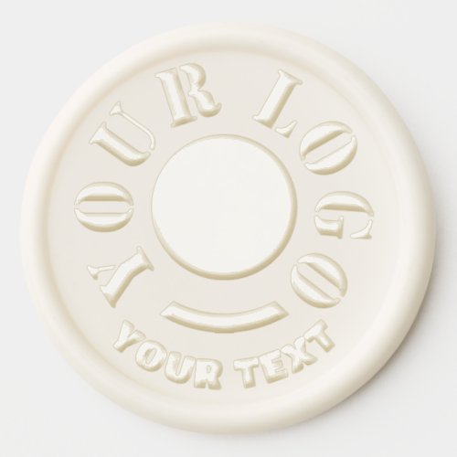 Minimalist Simple Logo Text Template Business Wax Seal Sticker