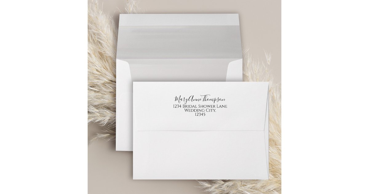 Minimalist Simple Minimal Basic Plain Envelope | Zazzle
