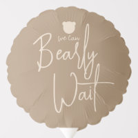 Minimalist simple modern bear Baby Shower Balloon