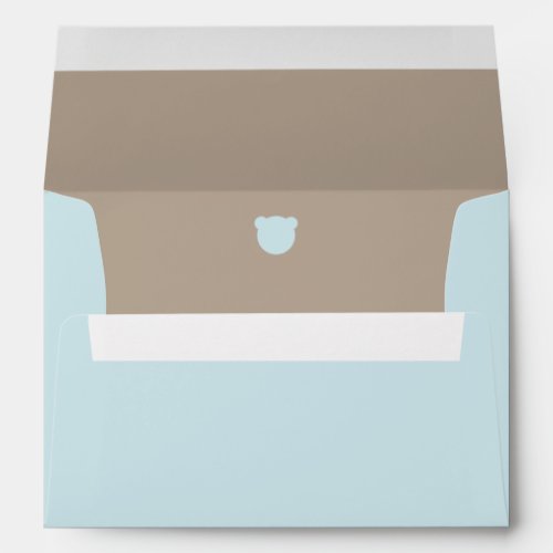 Minimalist simple modern bear Baby Shower Envelope