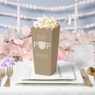 Minimalist simple modern bear Baby Shower  Favor B Boxes