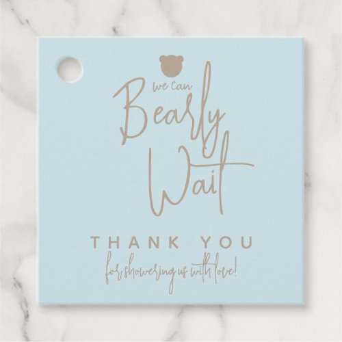 Minimalist simple modern bear Baby Shower
