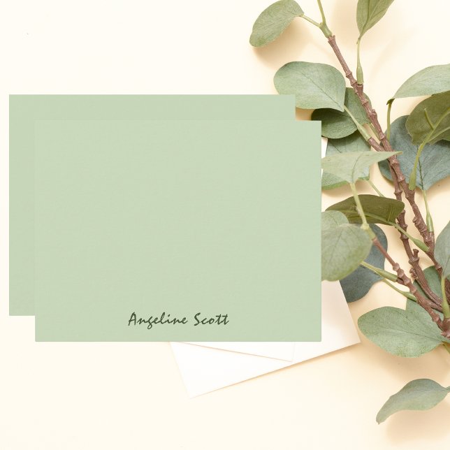 Minimalist Simple Modern Elegant Chic  Note Card (Creator Uploaded)