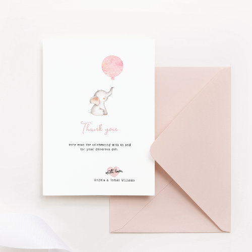 Minimalist simple modern elephant Baby Shower 