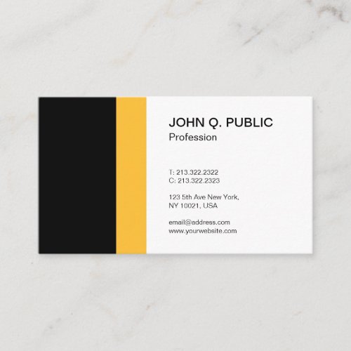 Minimalist Simple Modern Professional Elegant Business Card