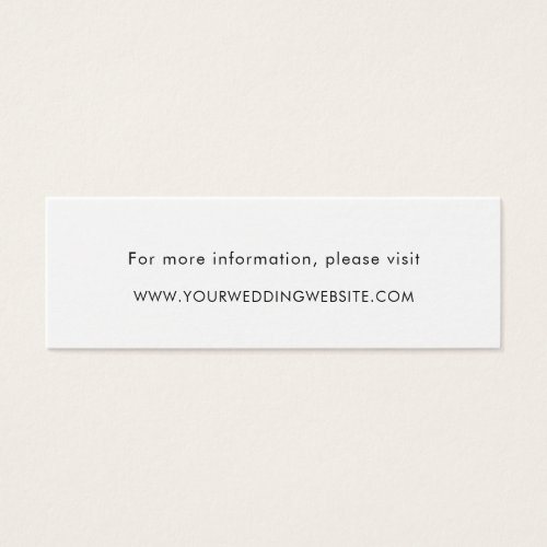 Minimalist Simple Modern Wedding Website Cards