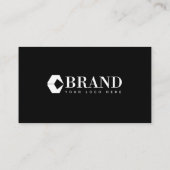 Minimalist Simple Modern Your Custom Company Logo Business Card (Back)