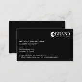 Minimalist Simple Modern Your Custom Company Logo Business Card (Front/Back)