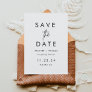 Minimalist Simple Non-Photo Wedding Save The Date