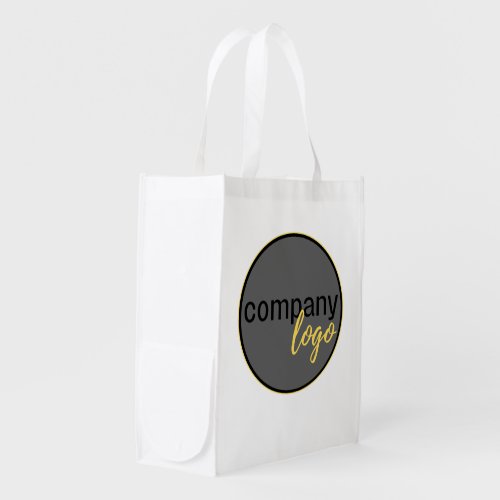 MINIMALIST SIMPLE OWN LOGO BUSINESS BRAND WHITE GROCERY BAG