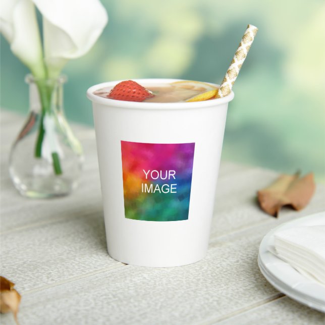 Minimalist Simple Papercup Template Modern Elegant Paper Cups (Insitu)