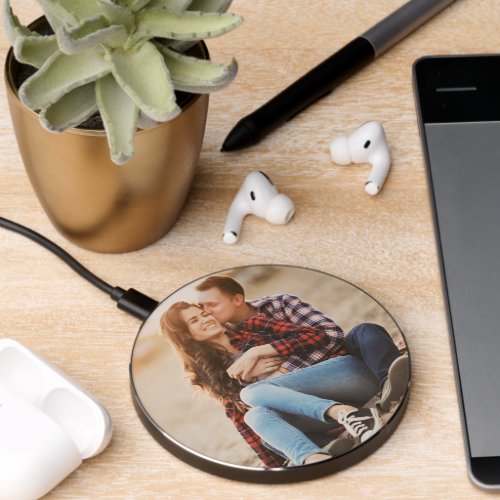 Minimalist Simple Photo Minimal Picture Template Wireless Charger